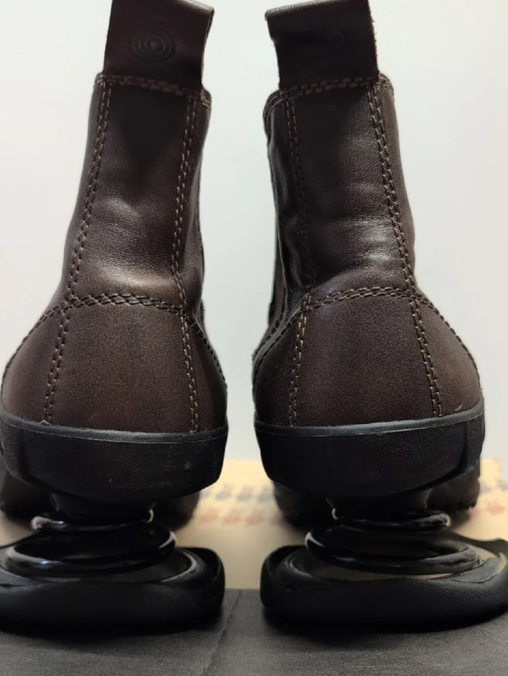 GUC Z-Coil Boots in Brown with Black Sole